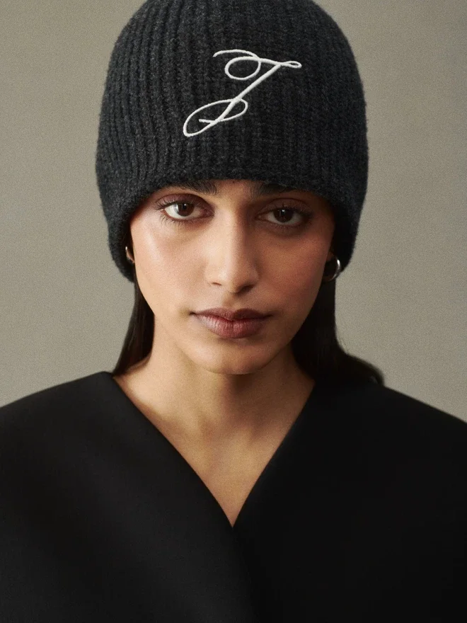 The Espiral beanie Embroidered monogram beanie The Espiral beanie Embroidered monogram beanie