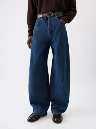 The Espiral de-Nîmes denim pants Twisted-seam jeans