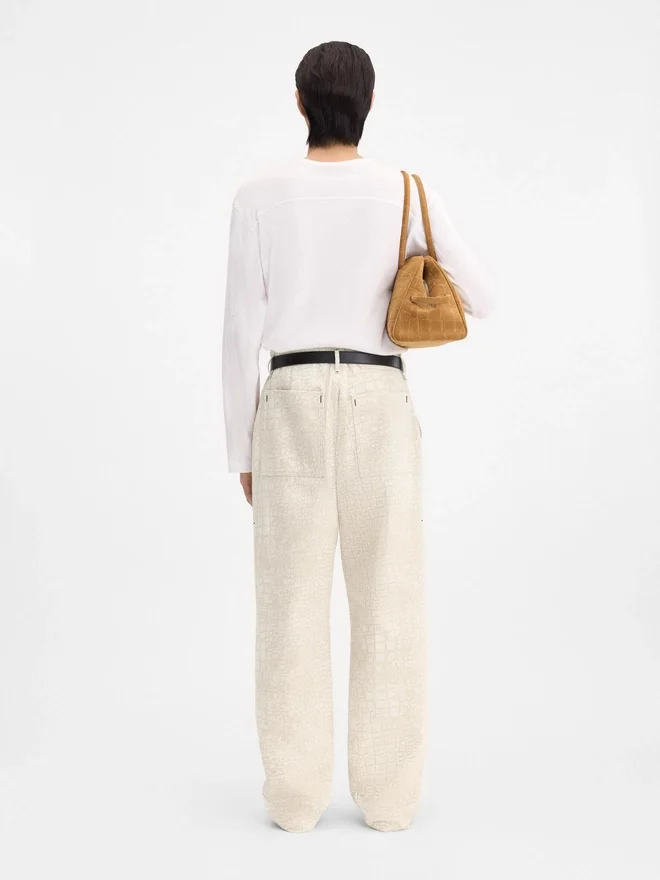 The Fernando de-Nîmes denim pants Crocodile-embossed jeans The Fernando de-Nîmes denim pants Crocodile-embossed jeans