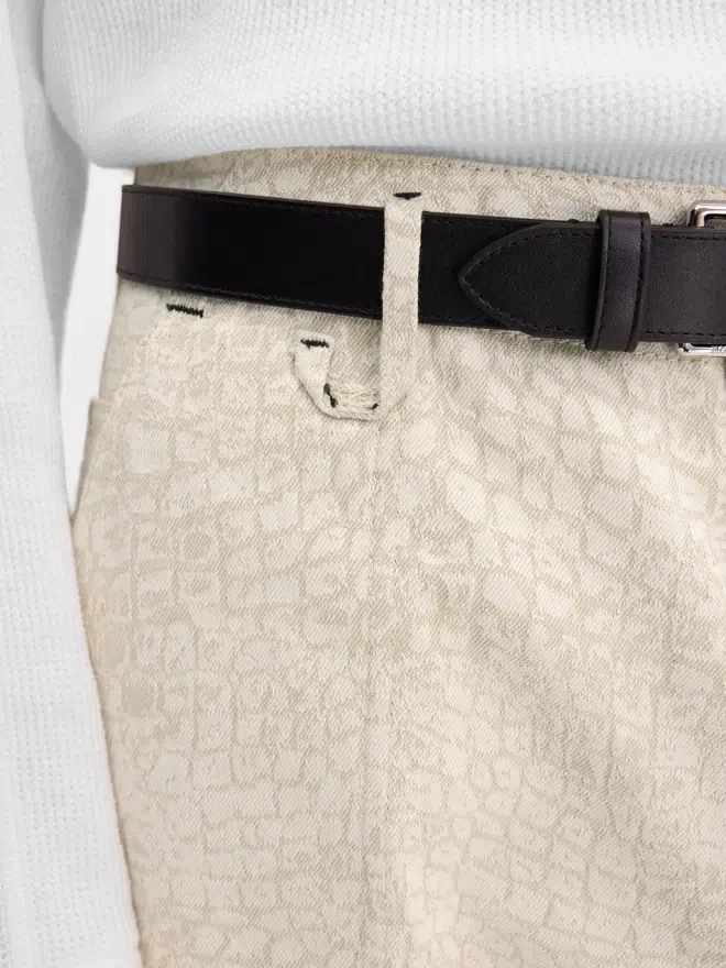 The Fernando de-Nîmes denim pants Crocodile-embossed jeans The Fernando de-Nîmes denim pants Crocodile-embossed jeans