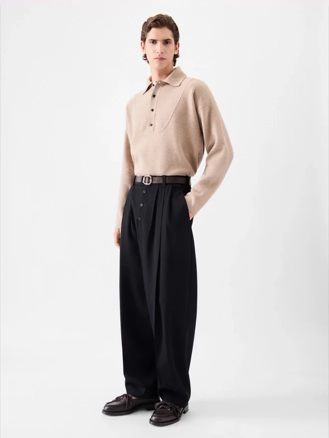 The Fernando pants Pleated buttoned pants The Fernando pants Pleated buttoned pants
