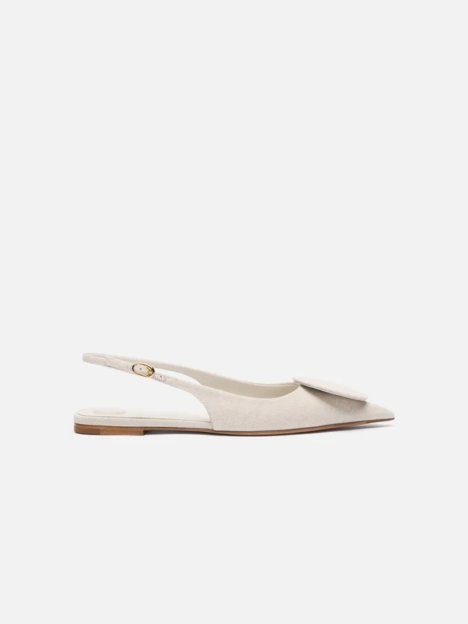The flat Duelo slingbacks Circle square flats The flat Duelo slingbacks Circle square flats