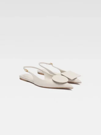 The flat Duelo slingbacks Circle square flats