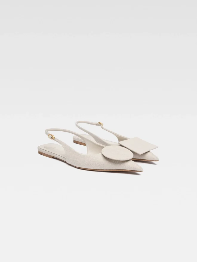 The flat Duelo slingbacks Circle square flats The flat Duelo slingbacks Circle square flats