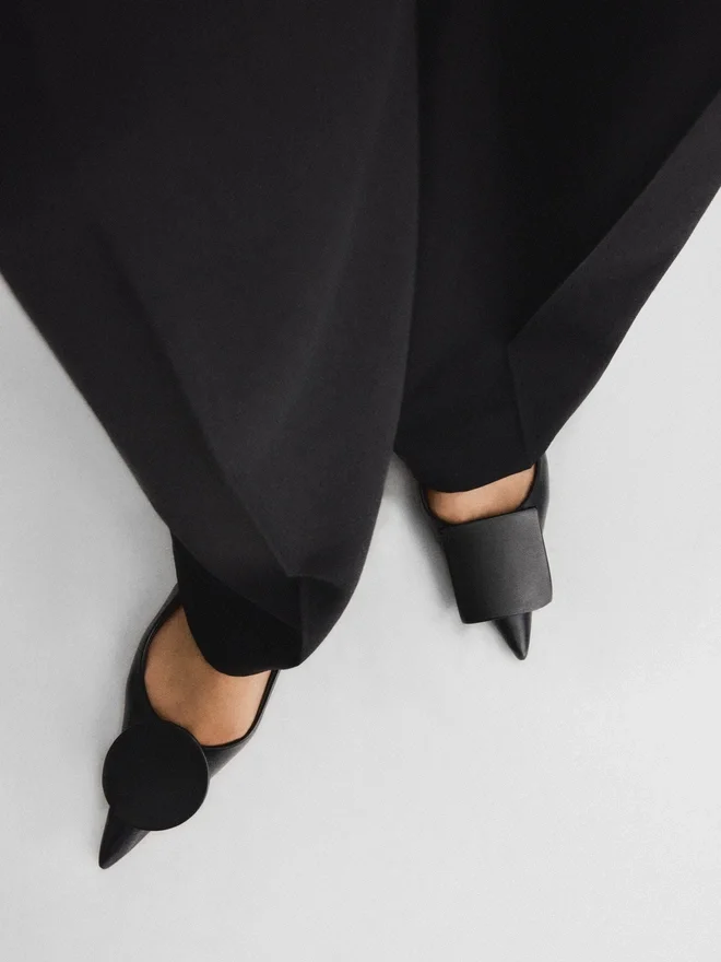 The flat Duelo slingbacks Circle square flats The flat Duelo slingbacks Circle square flats