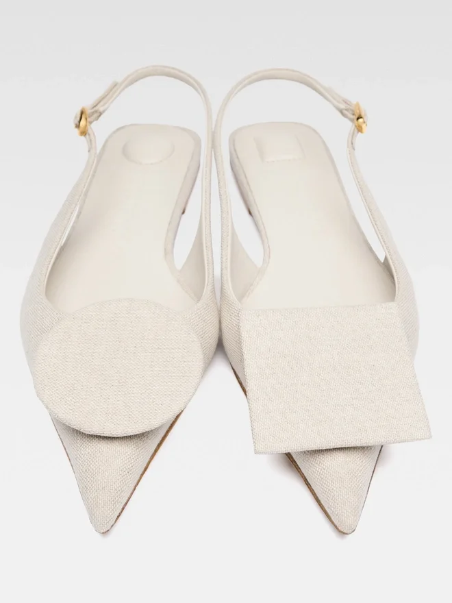 The flat Duelo slingbacks Circle square flats The flat Duelo slingbacks Circle square flats