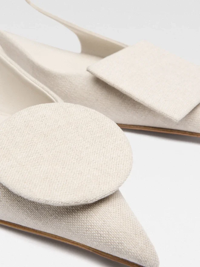 The flat Duelo slingbacks Circle square flats The flat Duelo slingbacks Circle square flats