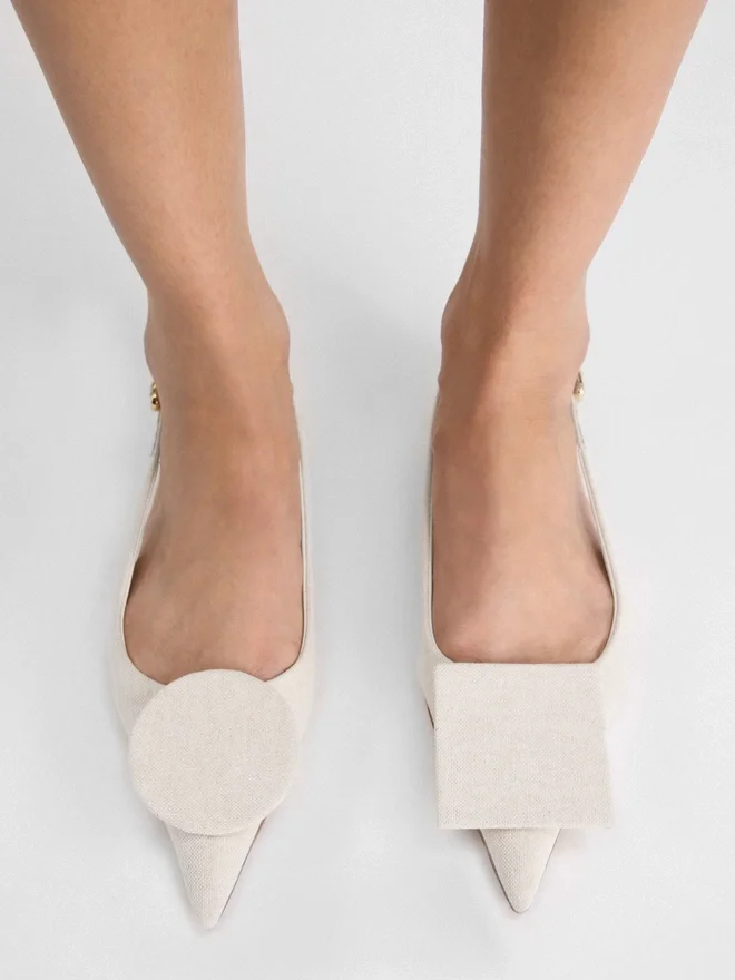 The flat Duelo slingbacks Circle square flats The flat Duelo slingbacks Circle square flats