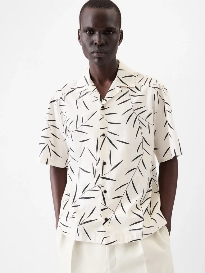 The Fonccio shirt Foliage print bowling shirt The Fonccio shirt Foliage print bowling shirt
