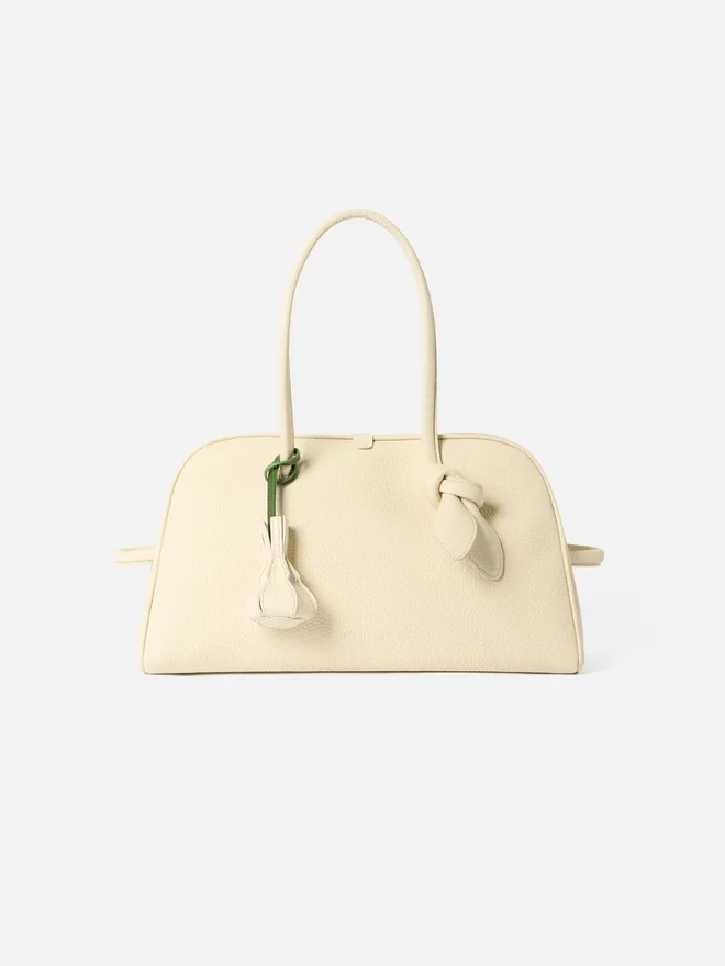 The garlic Origami garlic-shaped bag charm The garlic Origami garlic-shaped bag charm