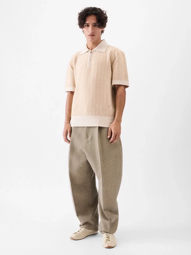 The Gio polo shirt Zipped knit polo shirt The Gio polo shirt Zipped knit polo shirt