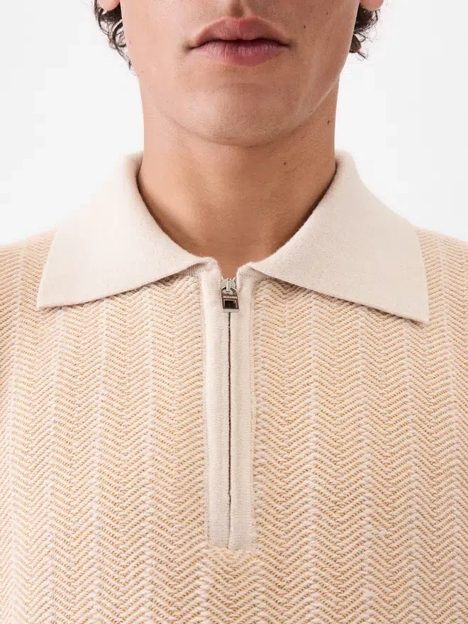 The Gio polo shirt Zipped knit polo shirt The Gio polo shirt Zipped knit polo shirt