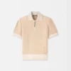 The Gio polo shirt Zipped knit polo shirt The Gio polo shirt Zipped knit polo shirt