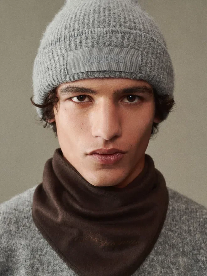 The Gros Grain beanie Grosgrain logo hat The Gros Grain beanie Grosgrain logo hat