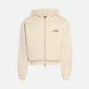The Gros Grain zipped hoodie Grosgrain logo zip hoodie