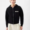 The Gros Grain zipped hoodie Grosgrain logo zip hoodie The Gros Grain zipped hoodie Grosgrain logo zip hoodie