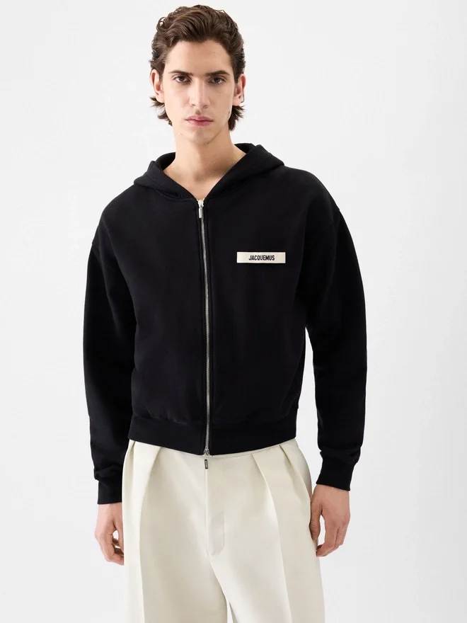 The Gros Grain zipped hoodie Grosgrain logo zip hoodie The Gros Grain zipped hoodie Grosgrain logo zip hoodie