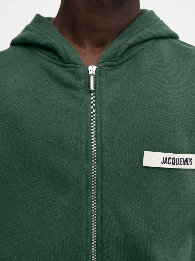 The Gros Grain zipped hoodie Grosgrain logo zip hoodie The Gros Grain zipped hoodie Grosgrain logo zip hoodie