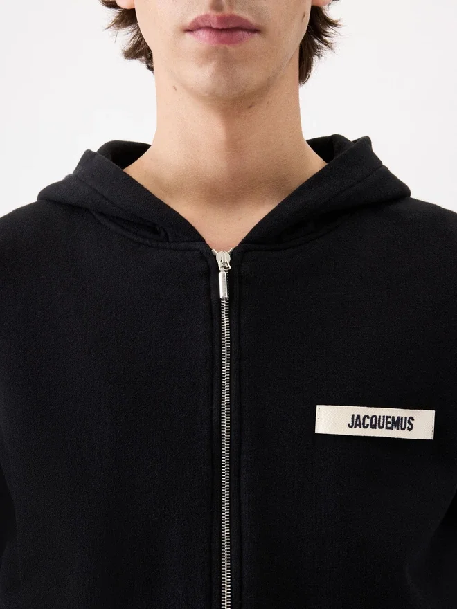 The Gros Grain zipped hoodie Grosgrain logo zip hoodie The Gros Grain zipped hoodie Grosgrain logo zip hoodie