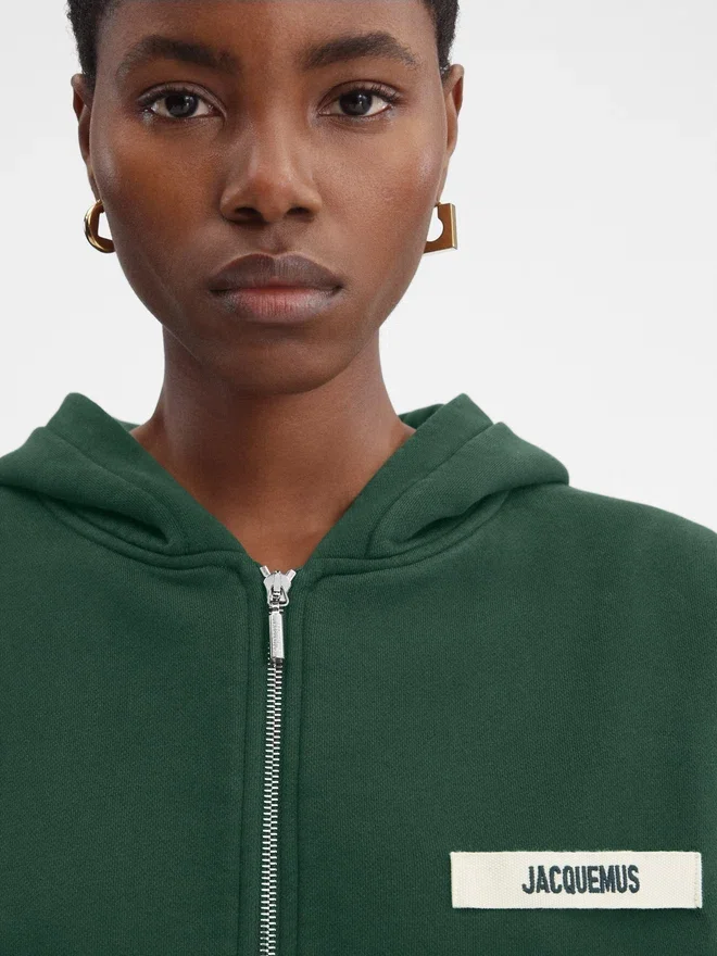 The Gros Grain zipped hoodie Grosgrain logo zip hoodie The Gros Grain zipped hoodie Grosgrain logo zip hoodie