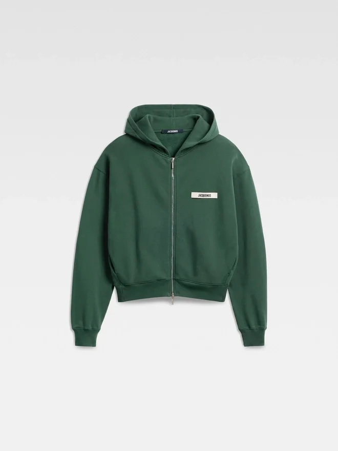 The Gros Grain zipped hoodie Grosgrain logo zip hoodie The Gros Grain zipped hoodie Grosgrain logo zip hoodie