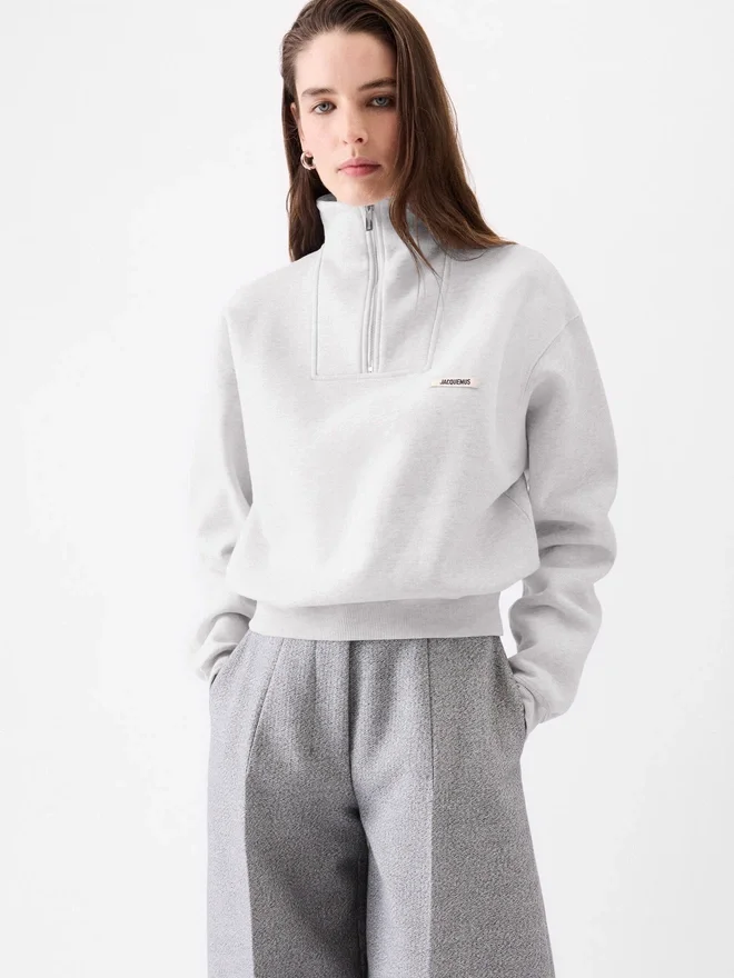 The Gros Grain zipped-rollneck sweatshirt Zip-up sweater The Gros Grain zipped-rollneck sweatshirt Zip-up sweater