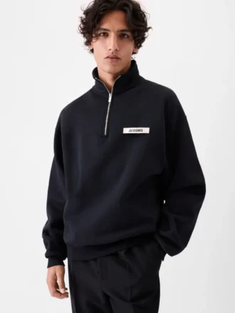 The Gros Grain zipped-rollneck sweatshirt Zip-up sweater