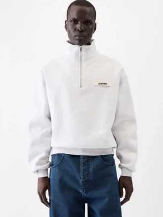 The Gros Grain zipped-rollneck sweatshirt Zip-up sweater