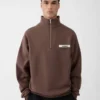 The Gros Grain zipped-rollneck sweatshirt Zip-up sweater