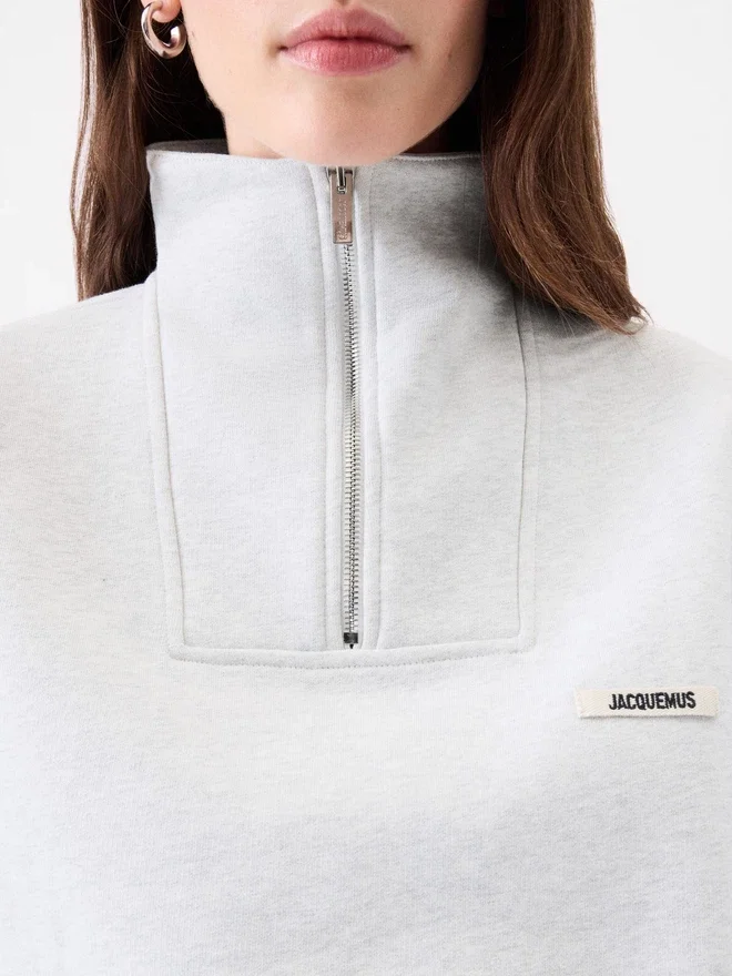The Gros Grain zipped-rollneck sweatshirt Zip-up sweater The Gros Grain zipped-rollneck sweatshirt Zip-up sweater