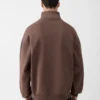 The Gros Grain zipped-rollneck sweatshirt Zip-up sweater