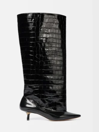 The high Tourni boots Wide knee-high boots