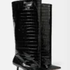 The high Tourni boots Wide knee-high boots