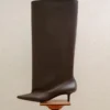The high Tourni boots Wide knee-high boots