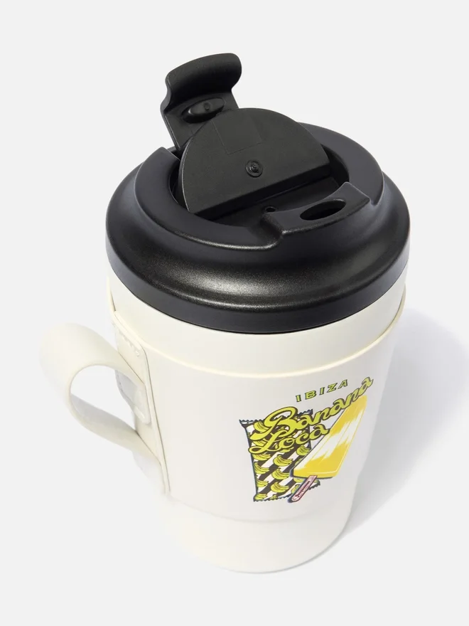 The Ibiza mug Travel mug – sold exclusively online and in our Ibiza resort The Ibiza mug Travel mug – sold exclusively online and in our Ibiza resort