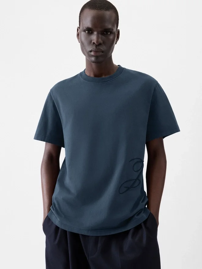 The J short-sleeve t-shirt Embroidered monogram t-shirt The J short-sleeve t-shirt Embroidered monogram t-shirt