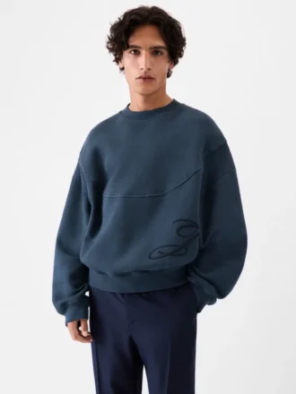The J sweatshirt Embroidered monogram t-shirt