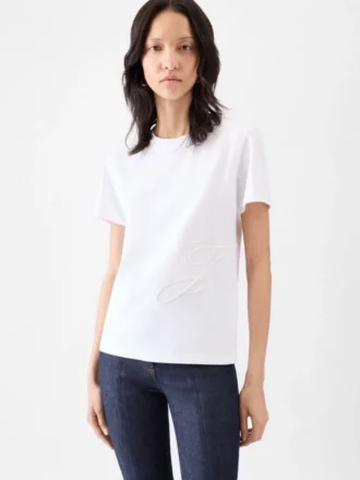 The J t-shirt Embroidered t-shirt
