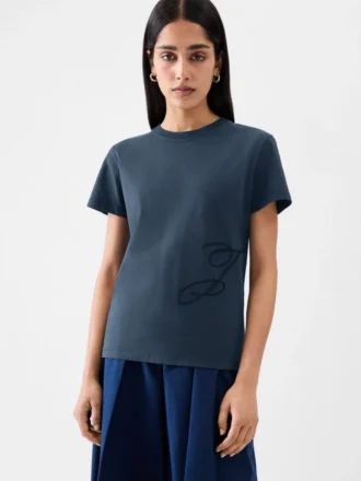 The J t-shirt Embroidered t-shirt
