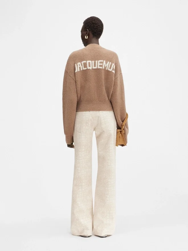 The Jacquemus knit Jacquard logo sweater The Jacquemus knit Jacquard logo sweater