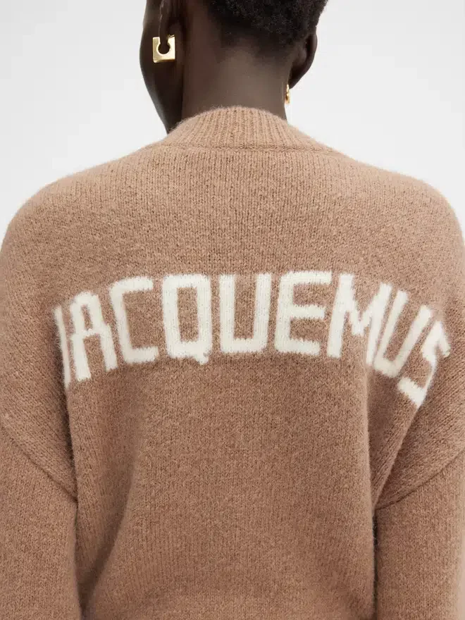 The Jacquemus knit Jacquard logo sweater The Jacquemus knit Jacquard logo sweater