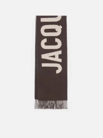 The Jacquemus scarf Fringe logo scarf The Jacquemus scarf Fringe logo scarf