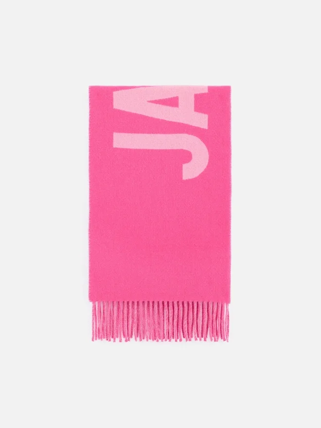 The Jacquemus scarf Fringe logo scarf The Jacquemus scarf Fringe logo scarf