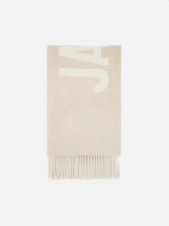 The Jacquemus scarf Fringe logo scarf The Jacquemus scarf Fringe logo scarf