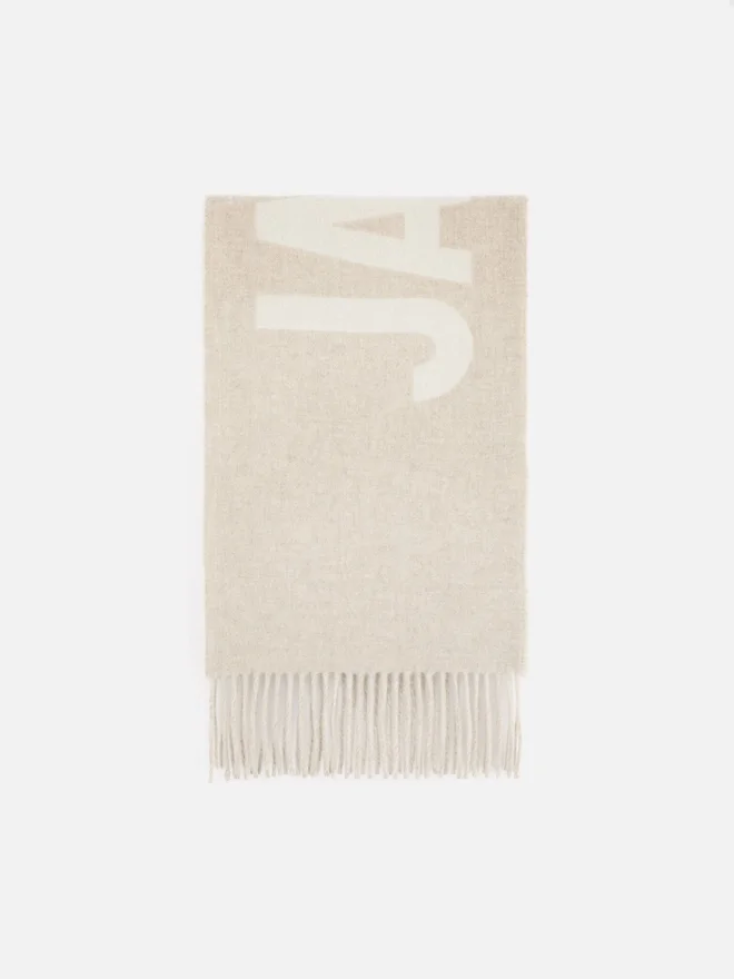 The Jacquemus scarf Fringe logo scarf The Jacquemus scarf Fringe logo scarf