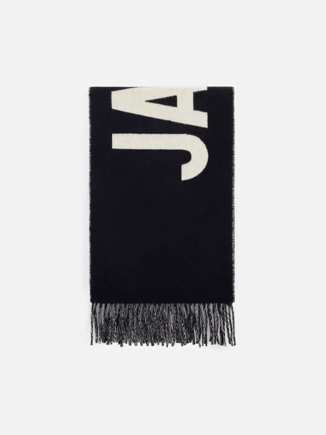 The Jacquemus scarf Fringe logo scarf The Jacquemus scarf Fringe logo scarf