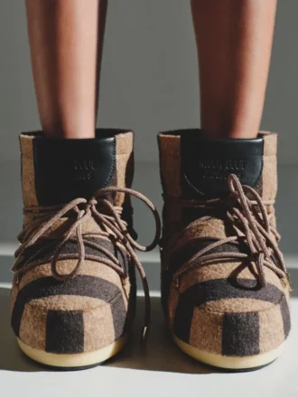 The Jacquemus Striped Moon Boot Striped Icon Low boots – in collaboration with Moon Boot