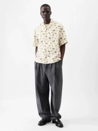 The Jean shirt Duck print bowling shirt
