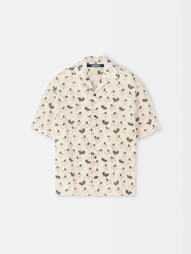 The Jean shirt Duck print bowling shirt The Jean shirt Duck print bowling shirt