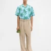 The Jean shirt Palm Trees Star printed short-sleeved shirt The Jean shirt Palm Trees Star printed short-sleeved shirt